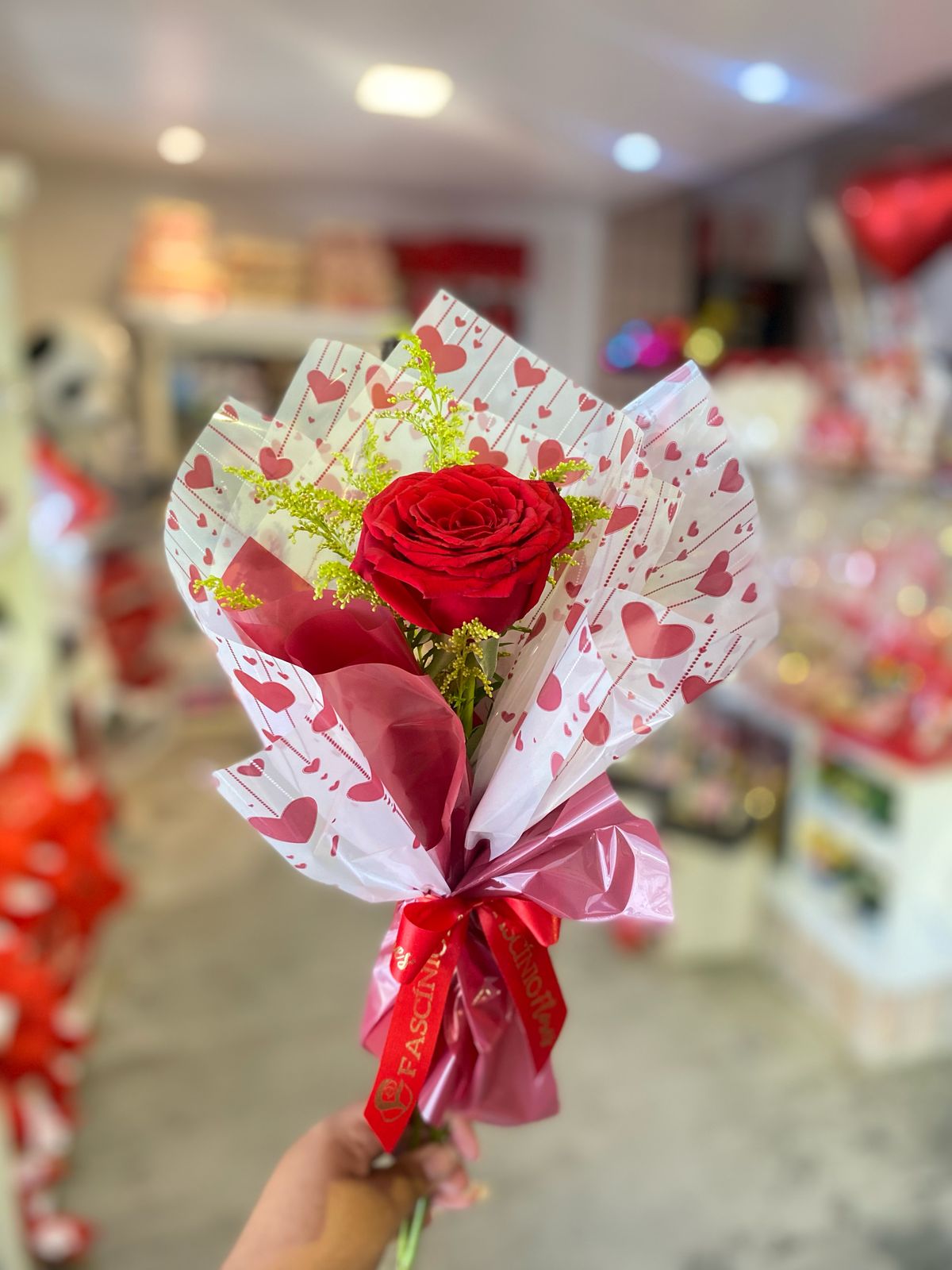 ROSA COMPLETA VERMELHA COLOMBIANA