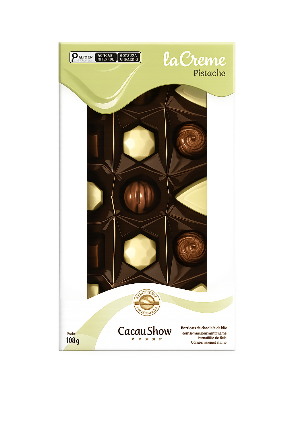 MINI LA CREME CACAU SHOW - PISTACHE 108g