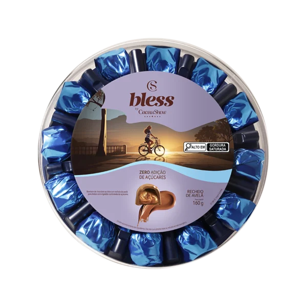CAIXA BLESS ZERO A��CAR 160g - CACAU SHOW