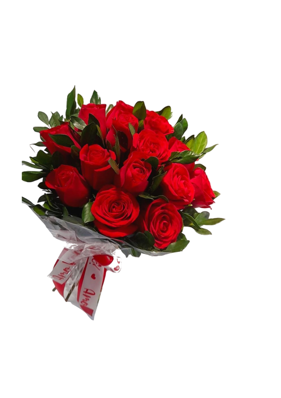 RAMO 15 ROSAS VERMELHAS