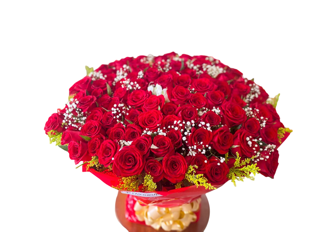 RAMALHETE 100 ROSAS VERMELHAS