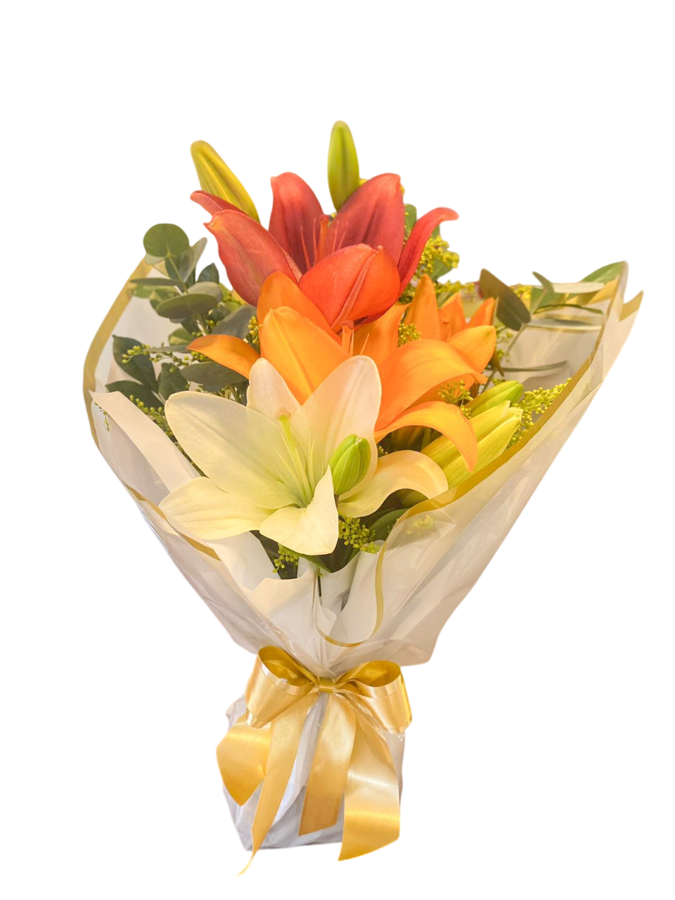 RAMO DE LIRIOS COLORIDOS